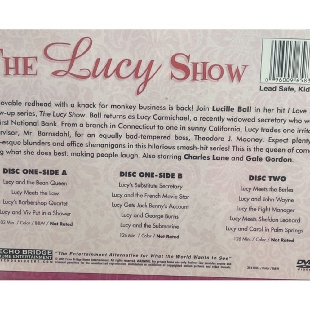 The Lucy Show 2 DVD Set in: Collectible Tin Lunchbox~New & Sealed! - Picture 4 of 4